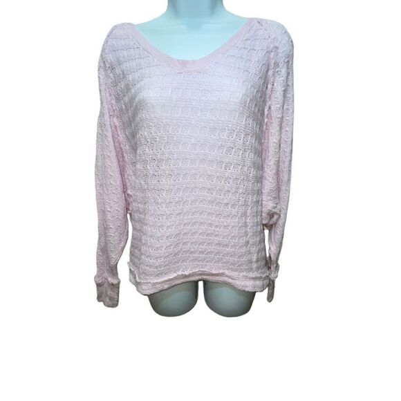 Free People We the Free Blossom Light Pink Sweater Size Small - Picture 3 of 10